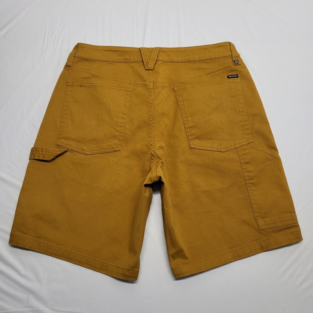 Brixton Mens Carpenter Shorts Size 29 (31" Waist ) Relaxed Chino Utility Stretch - Picture 10 of 14